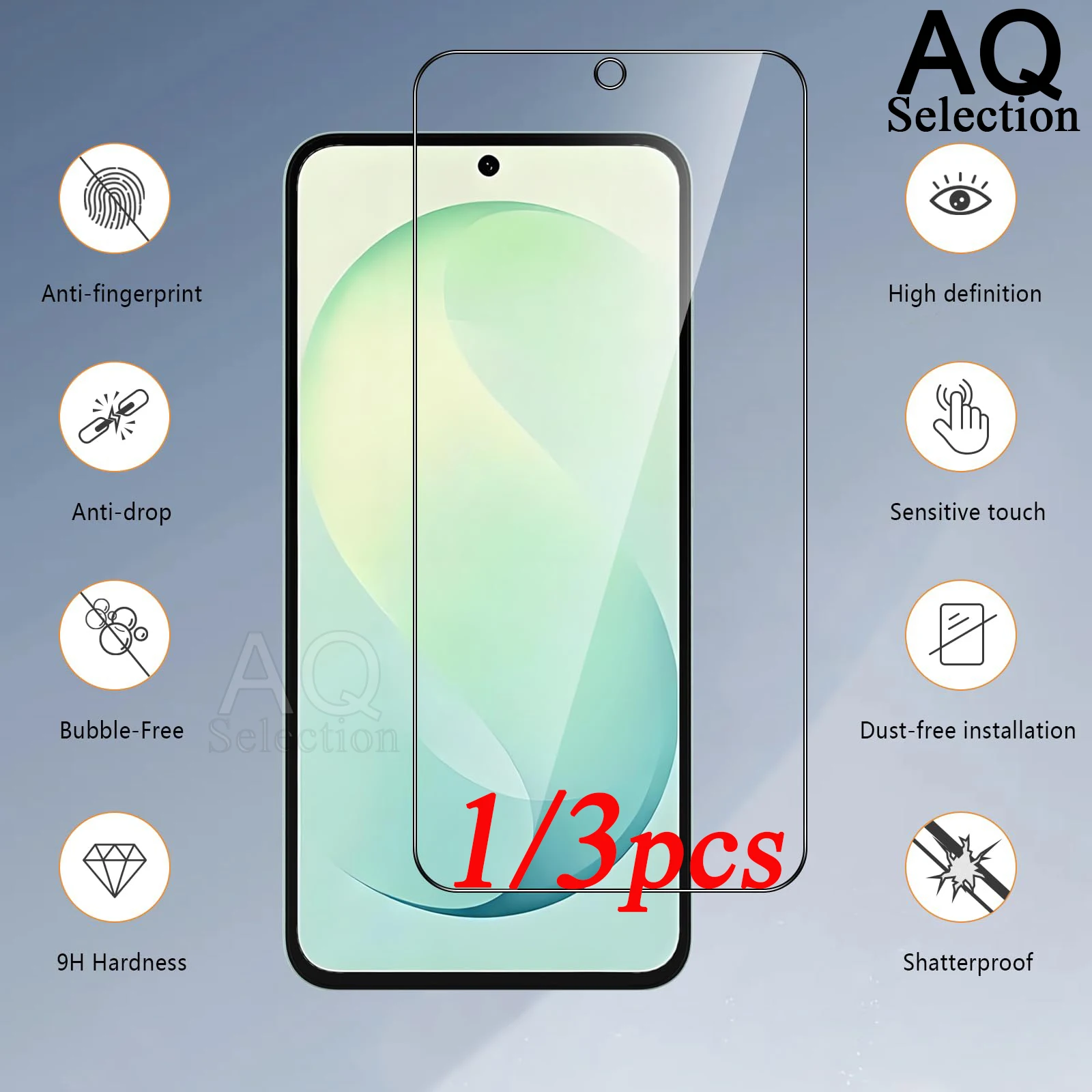 For Samsung Galax S26 FE Tempered Glass Screen Protector Crystal 9H Hardness Protective HD Clear Scratch Resistant
