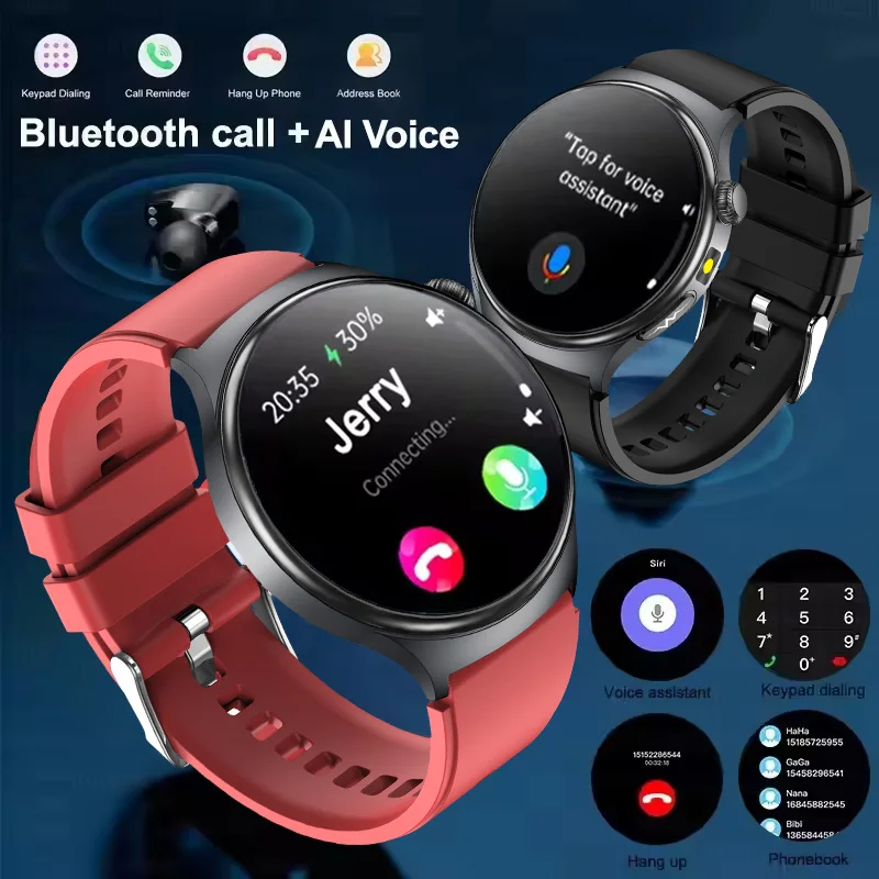 Reloj inteligente con ácido úrico y lípidos en sangre precisos para hombres y mujeres, ECG + PPG, presión arterial, llamada BT, cinco visceras, rastreador de salud, 2025