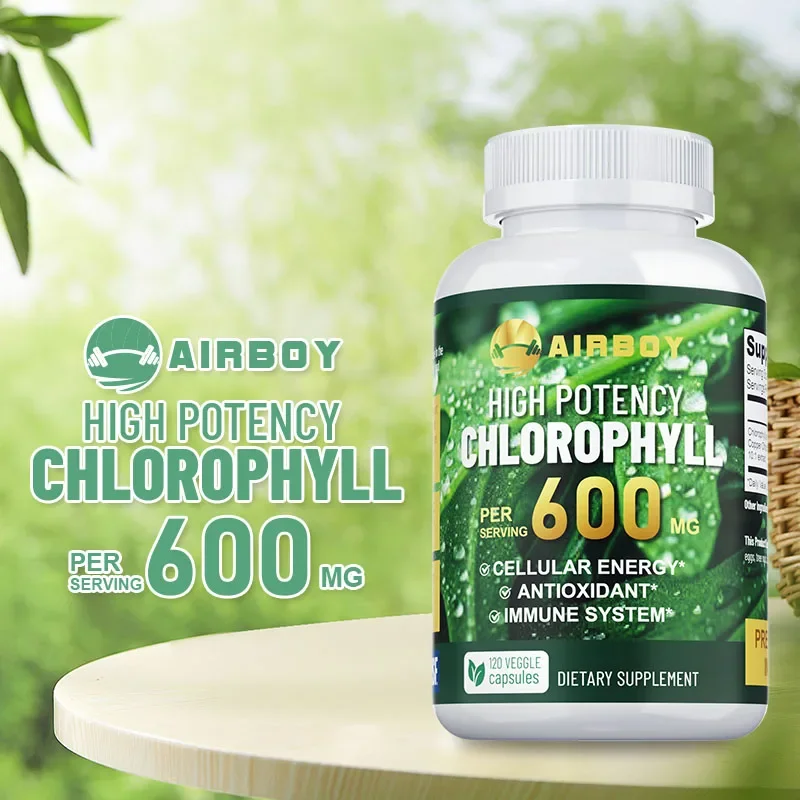 

Хлорофилла Добавка 600 мг - Натуральный хлорофил для поддержки иммунной системы, здоровья кожи и пищеварительной кожи и повышения энергии