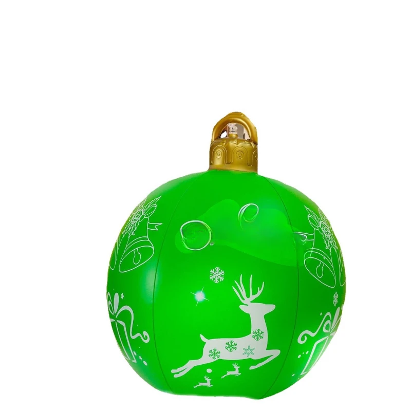 

Giant inflatable Christmas ball glowing atmosphere
