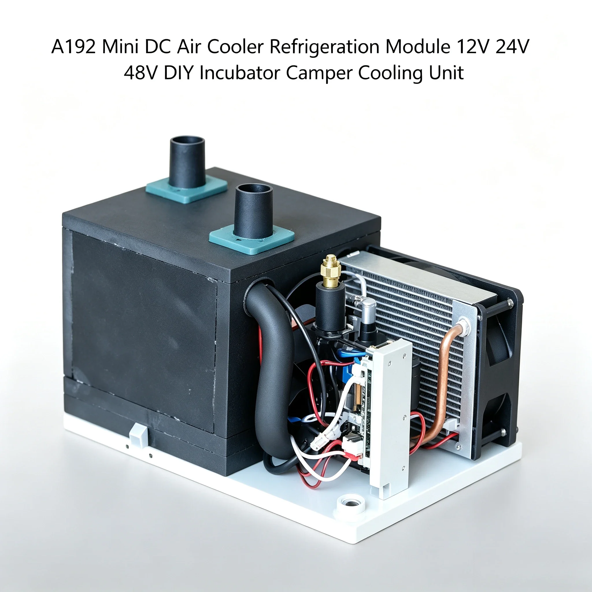 A19 Wave Exhaust Micro Cooler Portable Air Conditioning Unit DC12V24V48V Compressor Refrigeration Unit Air Cooling
