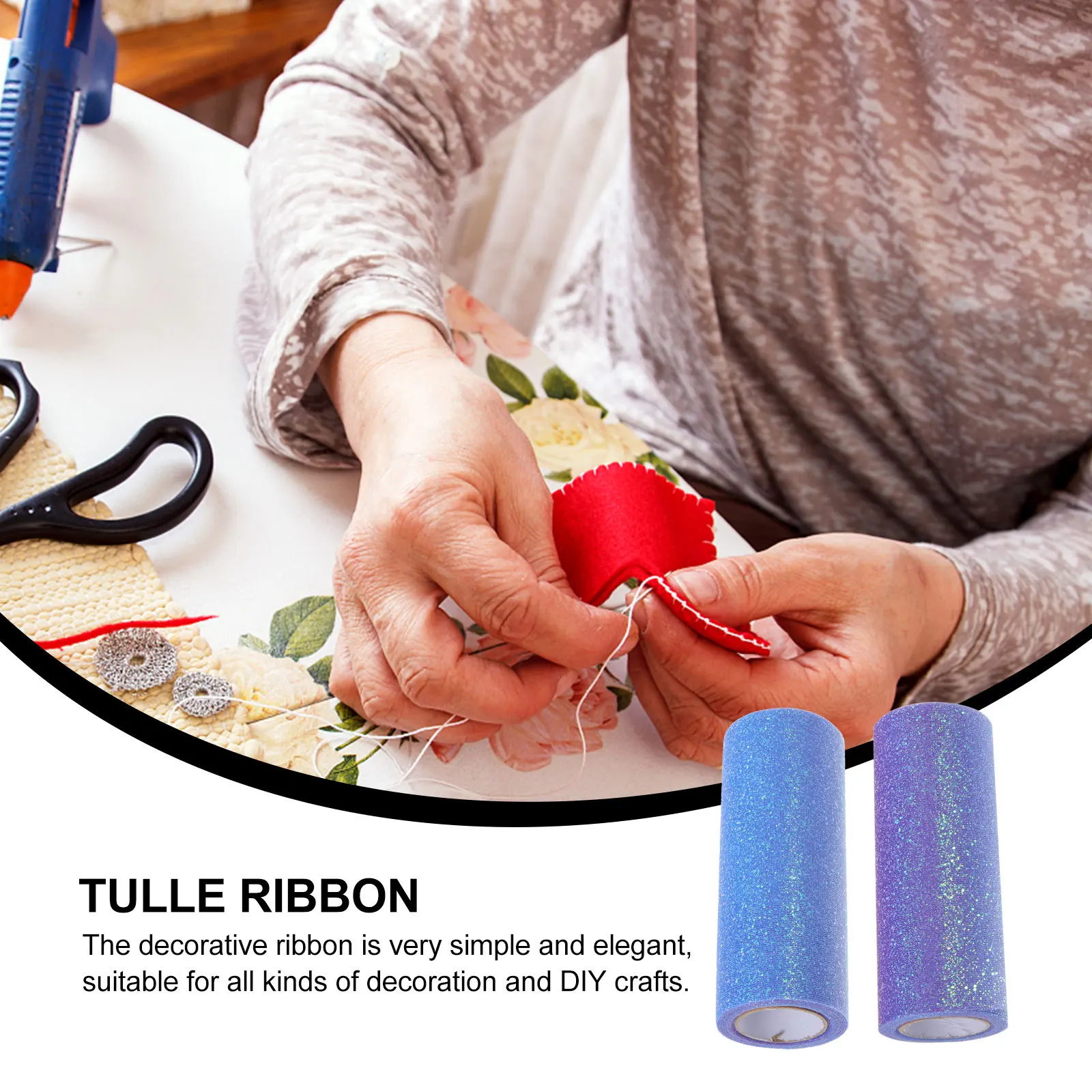 

1 Roll Tulle Fabric Delicate Mesh Ribbon For Gift Wrapping Diy Crafts Festival Wedding Party Supplies Decorative Ribbon