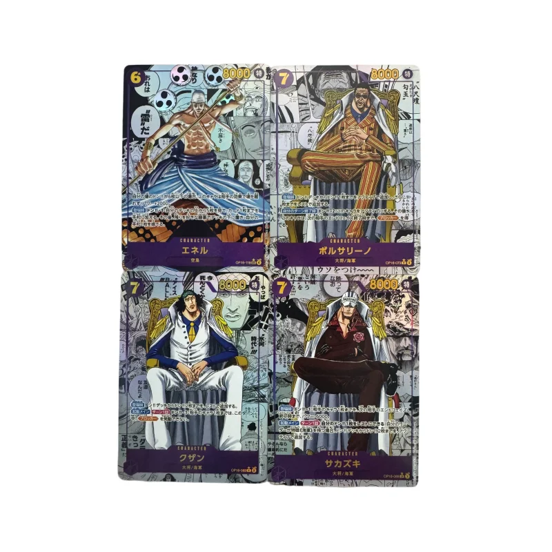 One Piece Japanese Version General Series OPCG Comic Replica DIY Color Flash Animation Game Collectibles Texture Card Gift Toy