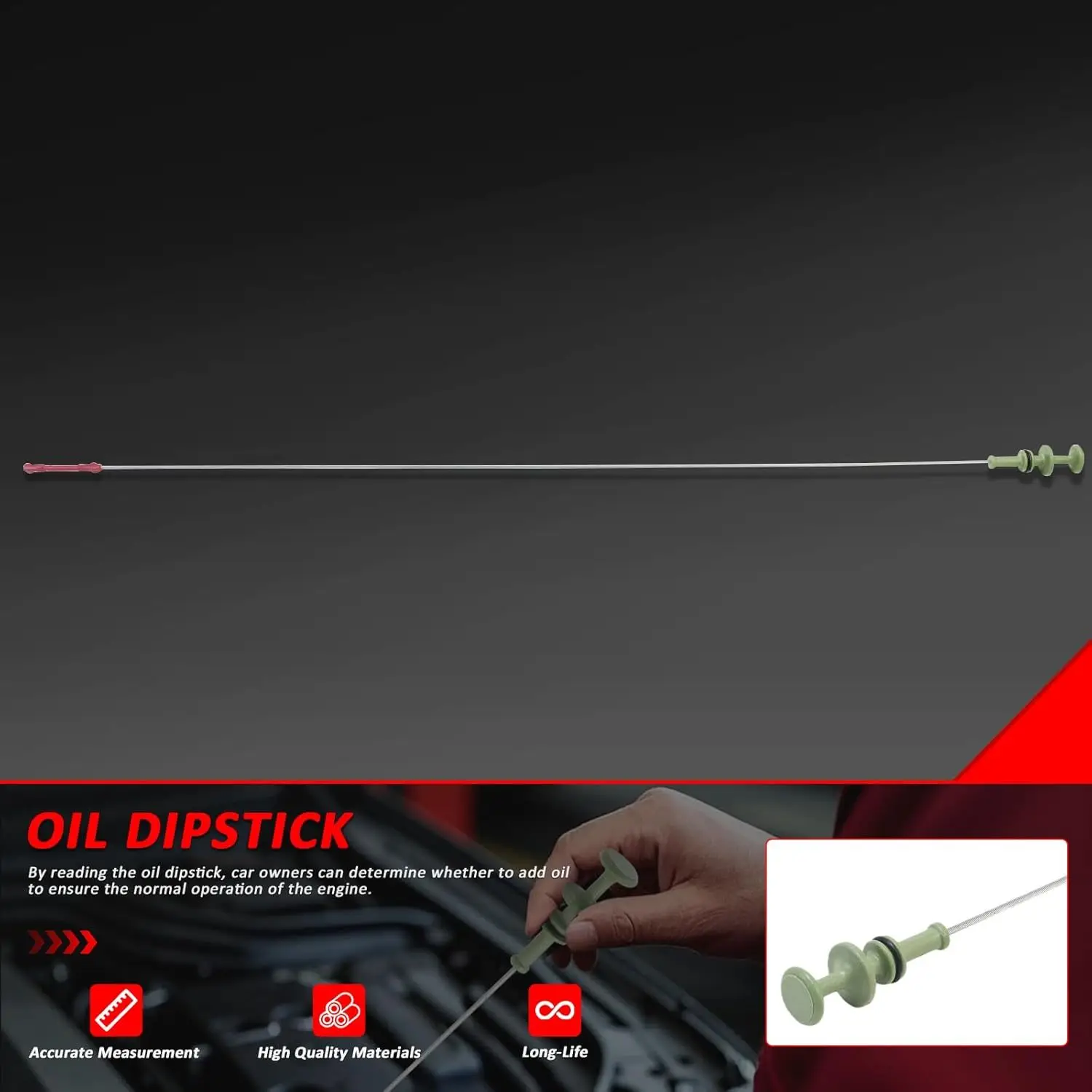 Oil Dipstick Guide 2720100972 for Benz GLK-Class X204 CLK300 CLK350 2008-2013 S-Class W221 S350L 4MATIC 2005-2013 2720100972