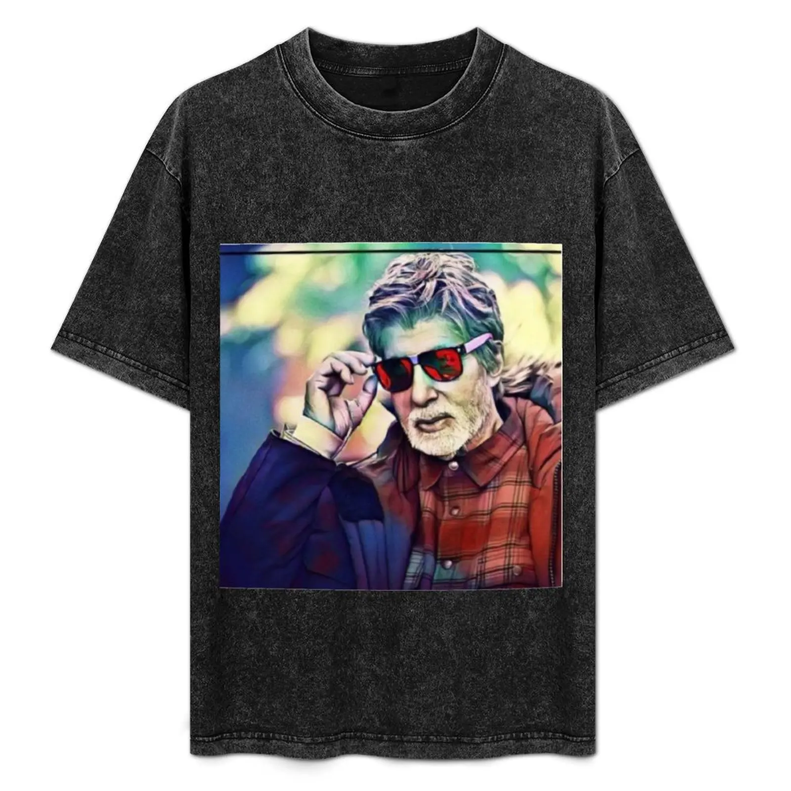 

Actor Amitabh bachchan T-Shirt Graphic Print Short Sleeve T-Shirt