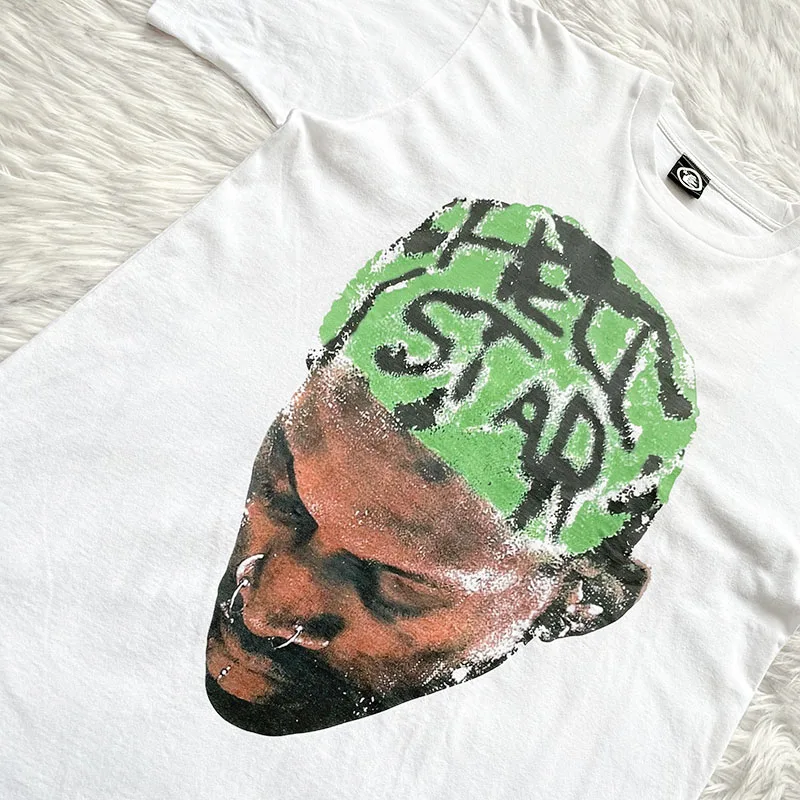 Studios Rodman High Street Trendy Unisex Short Sleeve T-Shirt round Neck Standard Fit Summer 2023 Youth Fashion