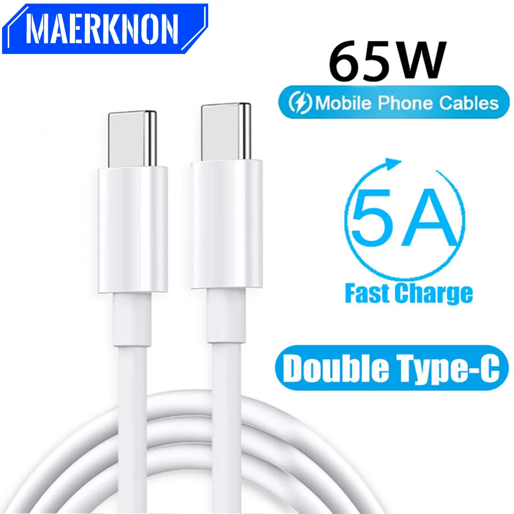 

USB C To USB C Cable PD 20W 5A Fast Charging Wier USB Type C Cable For Samsung S22Huawei Xiaomi 12 11 Mobile Phones Charger Cord