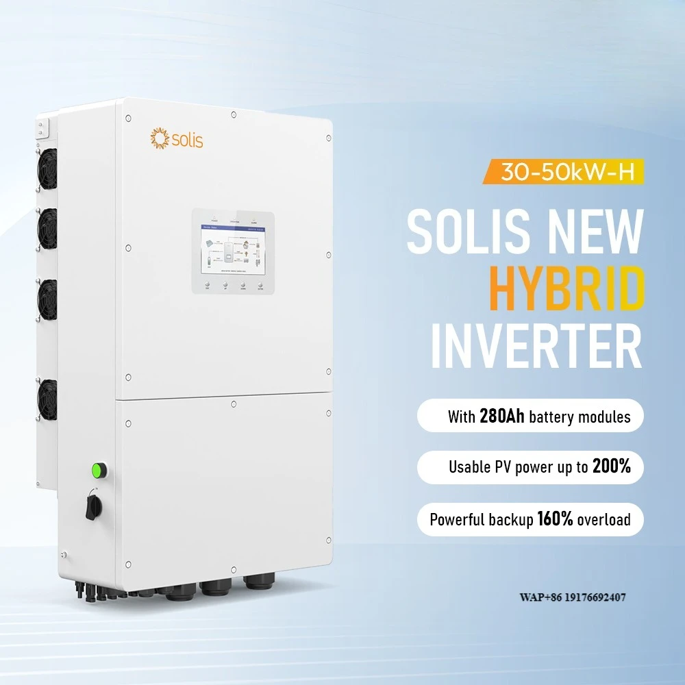 Solis Solar Inverter Hybrid Off Grid 20Kw 30Kw 50Kw Residential HV Hybrid Inverter Split Phase