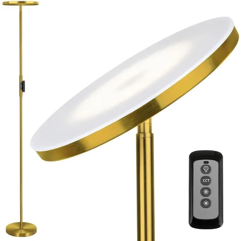 

Floor Lamp,30W/2400LM Sky LED Modern Torchiere 3 Color Temperatures Super Bright Floor Lamps-Tall Standing Pole Light