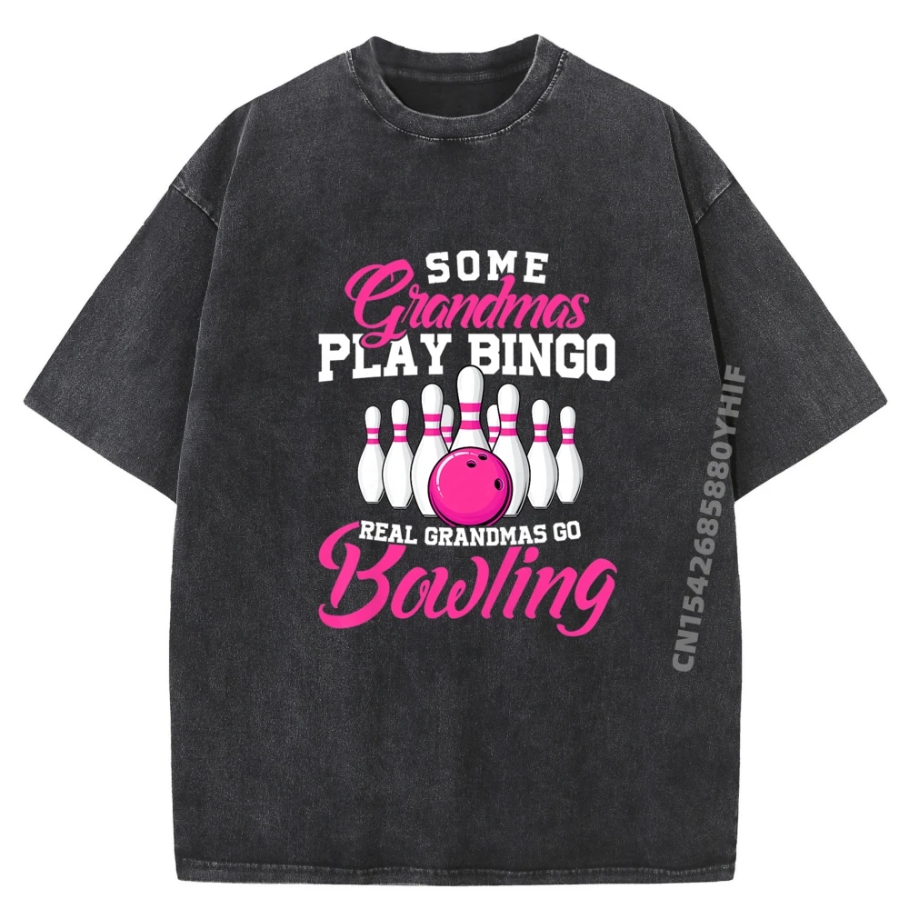 

Женская забавная футболка для боулинга и бабушки, новинка для боулинга, роскошная футболка, мужская хлопковая футболка высокого качества, стираная футболка
