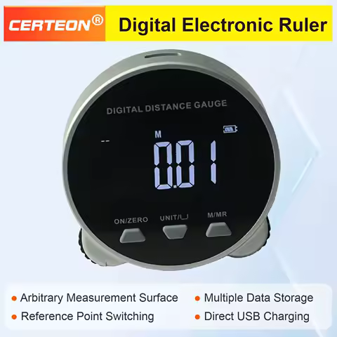 IBCH0001 Portable Digital Distance Meter Electronic Measuring Wheel with LCD for Curved Surface Cylinder Measurement