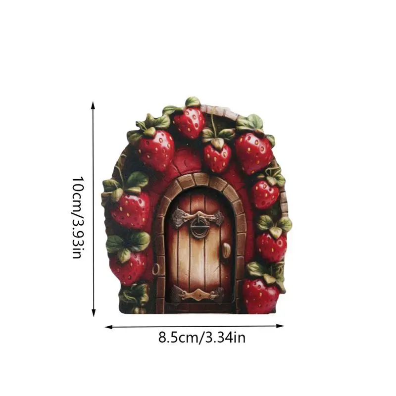 Mini porta de elfo para árvores ao ar livre, ornamentos de jardim Gnome, fada elfo, quintal, casa, jardim