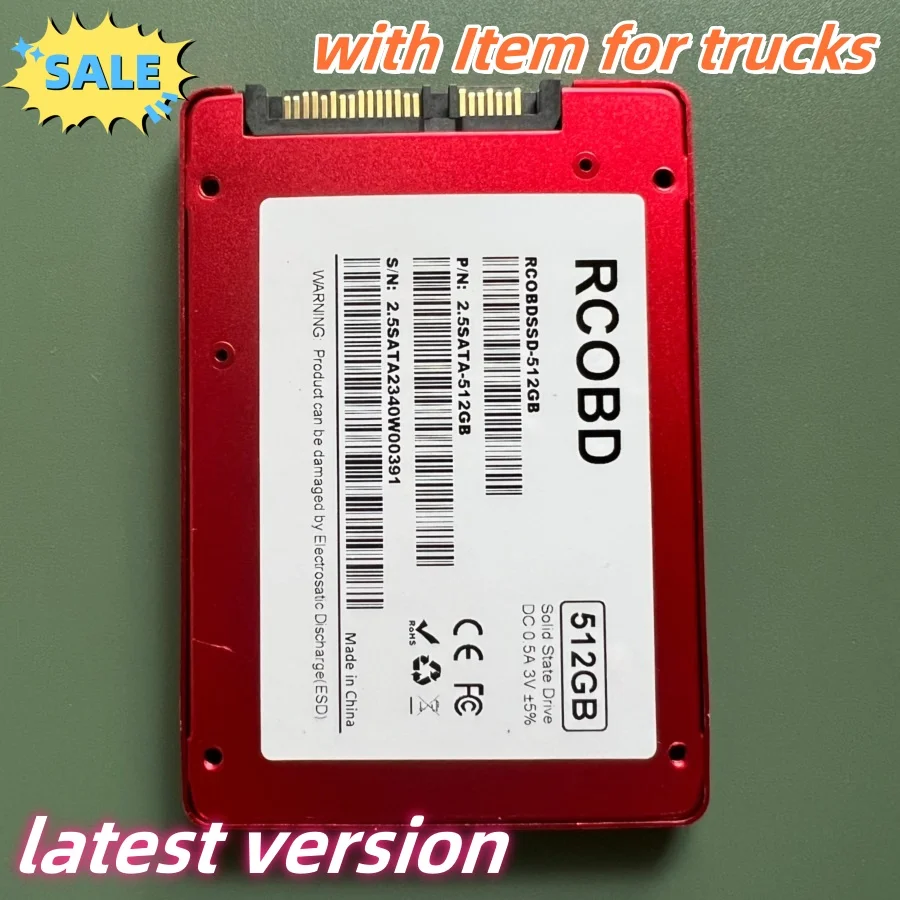 Software V09.2023 HHTwin/DAS/X for MB Star C5 SD C4 in 480GB SSD for Auto Repair Star Diagnostic Tool