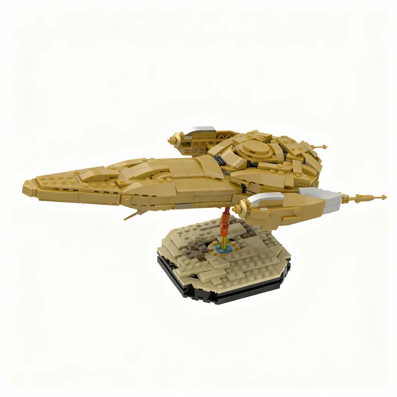 

578pcs MOC Golden Nubian Royal Starship Star Battle Model Building Blocks Construction Toy Christmas Gifts DIY Creative Idea