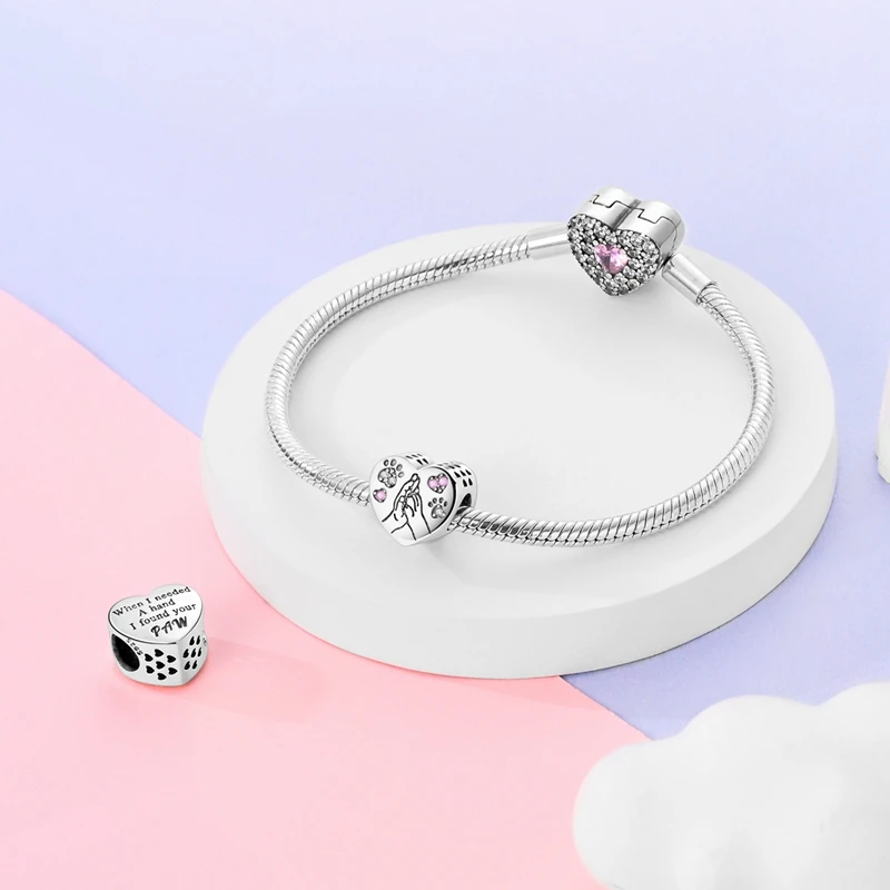 Original 925 Sterling Silver Charms Beads Lucky Clover Starfish Shell Turtle Dangle Fit Bracelet Pendant DIY Jewelry Gift