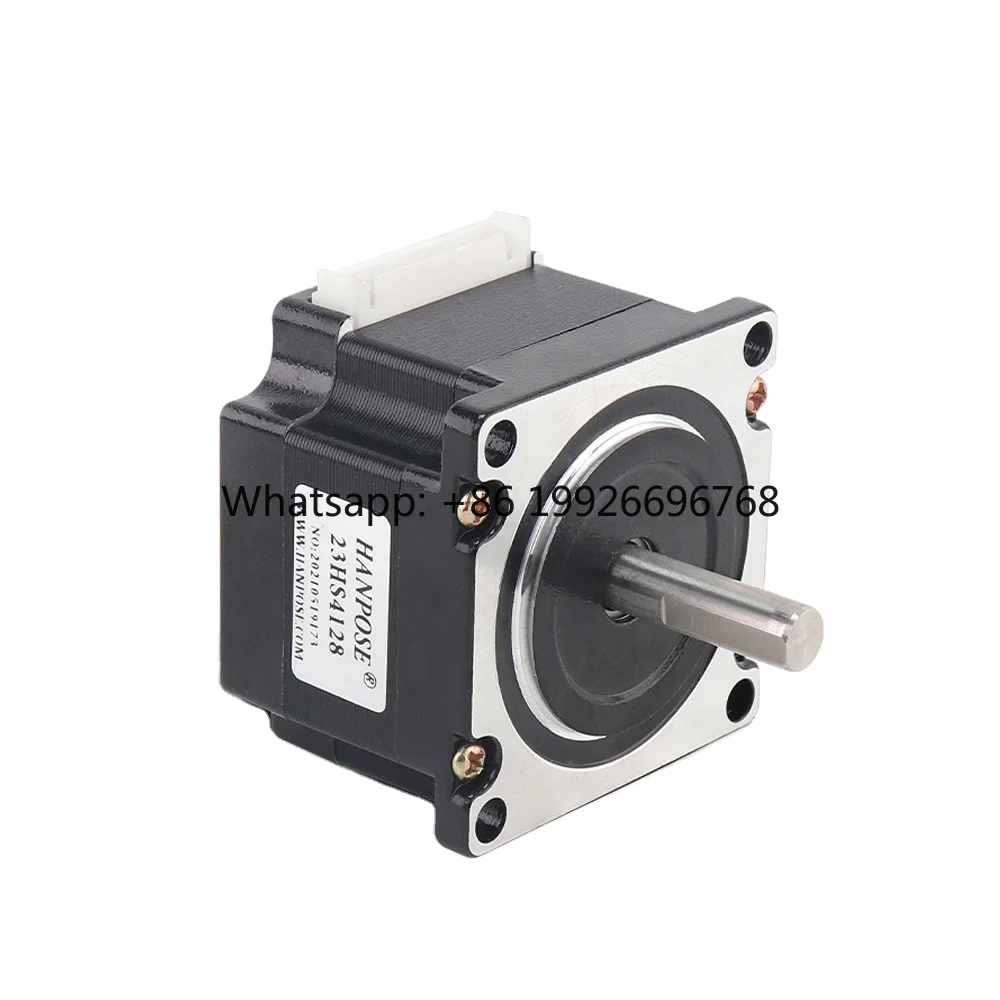 Nema 23 Stepper Motor 4 Leads 23HS4128 1.8 Degree Hybrid Bipolar 55N.cm 2.8A D-8MM for CNC Milling Machine Stepper Motor 24V