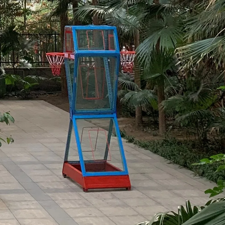 Basquete Rebound Net, Movable Training Frame, parede servindo, jogador único