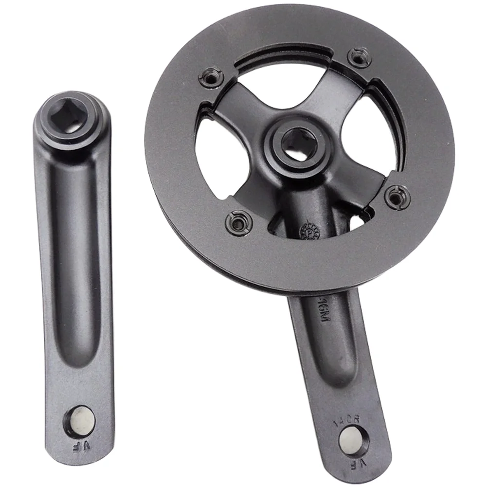 /140mm /Square /Taper Bike Crankset 28T 30T 32T Aluminum Alloy Chainring Black Lightweight For Youth Folding Bicycle Parts Acces