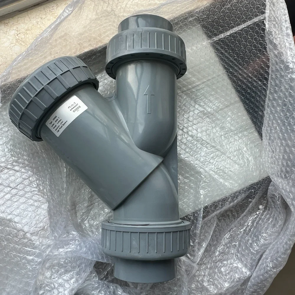 Direct Supply CPVC Y-Type Filter Flange Connection Smooth Surface Pipe Valve with Box Packing
