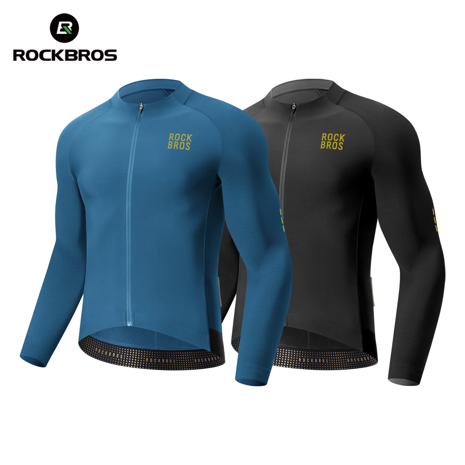 

ROCKBROS Autumn Winter Cycling Jacket High Elastic Warm Fleece Jacket 3D Tailoring Non-slip Comfortable Coat Cycling Clothing