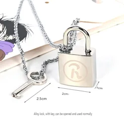 Ooskia-nana collar de pareja Ren Lock colgante de llave para mujer, gargantilla de Cosplay, accesorios de joyería, regalo encantador para ella, nueva moda