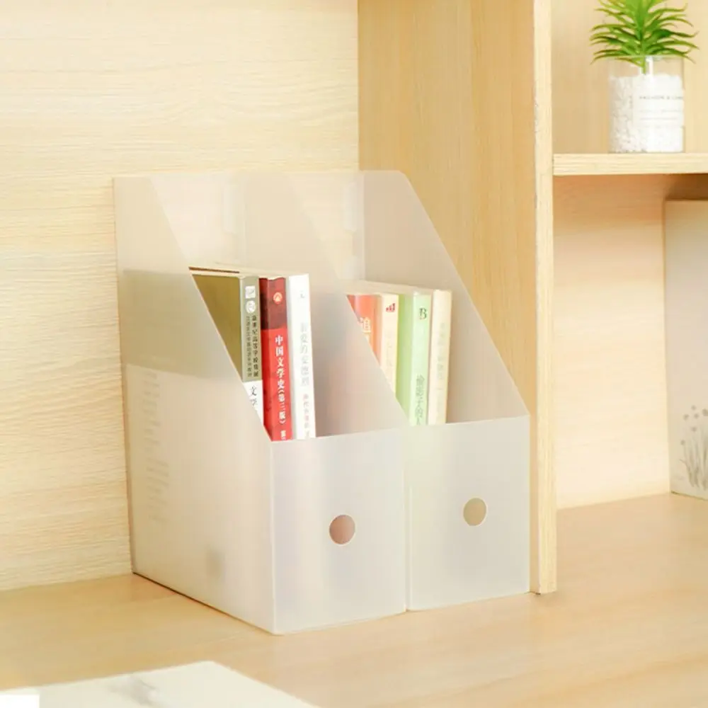 Sundries Storage Box Folding File Storage Box Desktop Organizer Transparent File Organizer Box Minimalism Paper Organizer