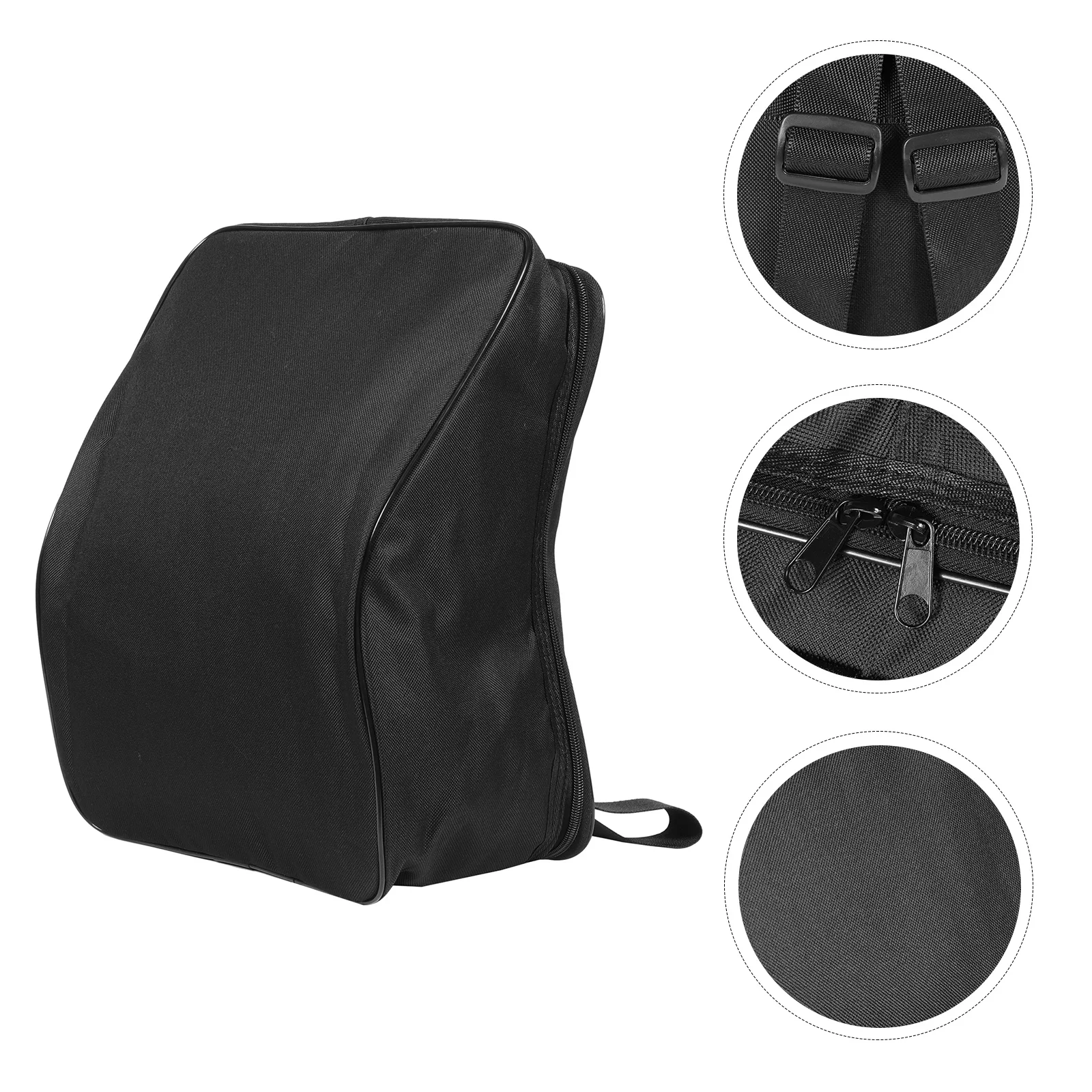 

8-Bass Accordion Storage Bag Oxford Cloth Protective Dust-Proof Carrying Case Adjustable Backpack Strap for Performances