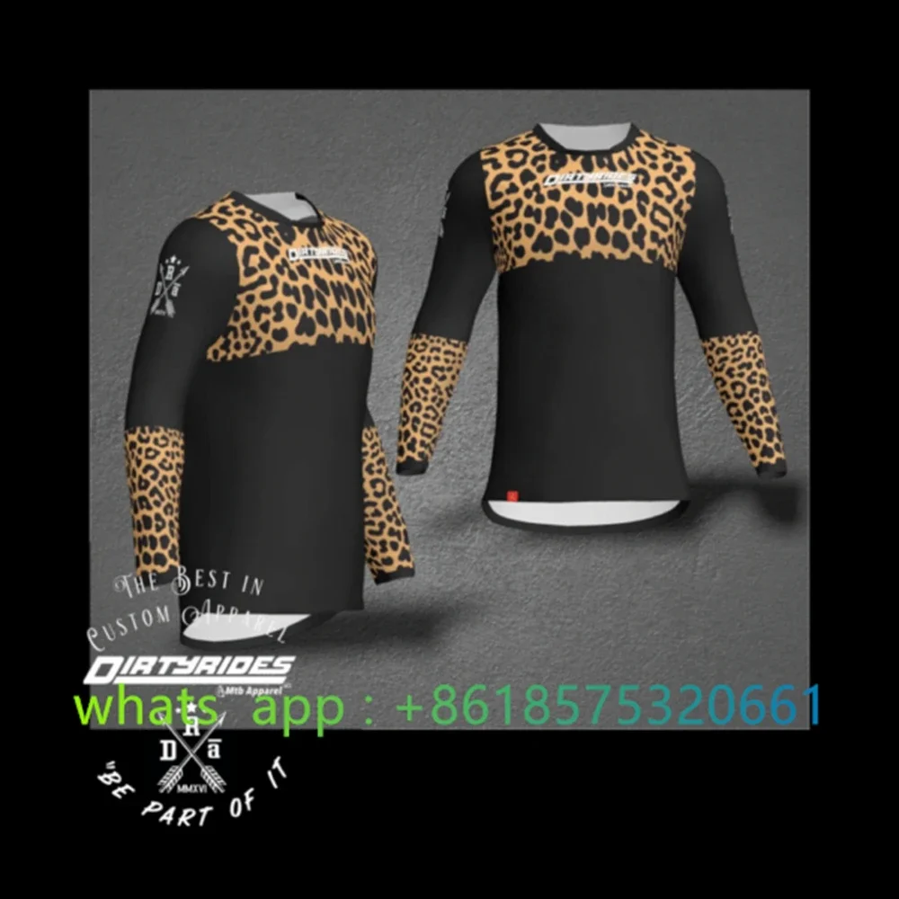 

Monster Mash Leopard Print Men Mtb Jersey Racing Motocross Motorcycles Enduro Downhill Mountain Shirts Cycling Clothing Ciclismo
