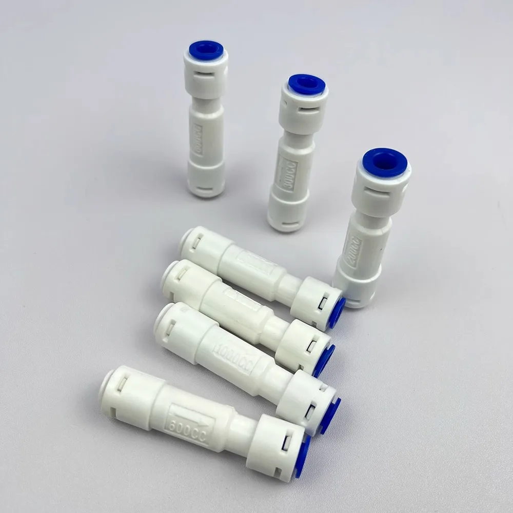 10pcs Straight Quick Connector Check Valve for 1/4 PE Water Purifier Prevents Backflow and Ensures Secure Connection