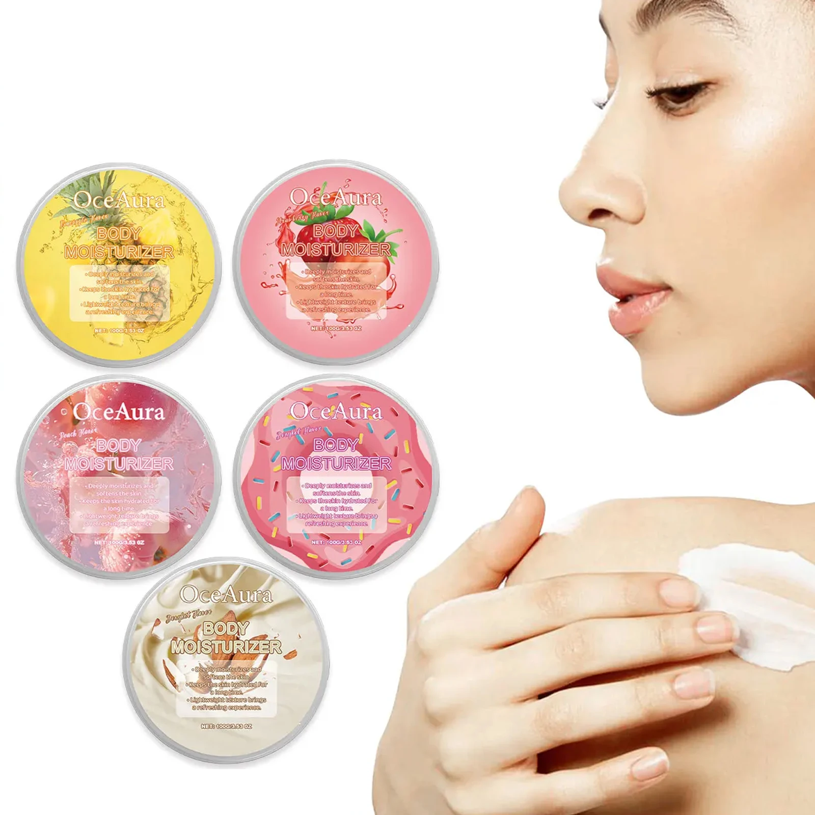 

Firming Body Moisturizer Improve Dry Rough Dull Skin Lightening Cream Deep Hydrating Fade Fine Lines Strawberry Milk Body Lotion