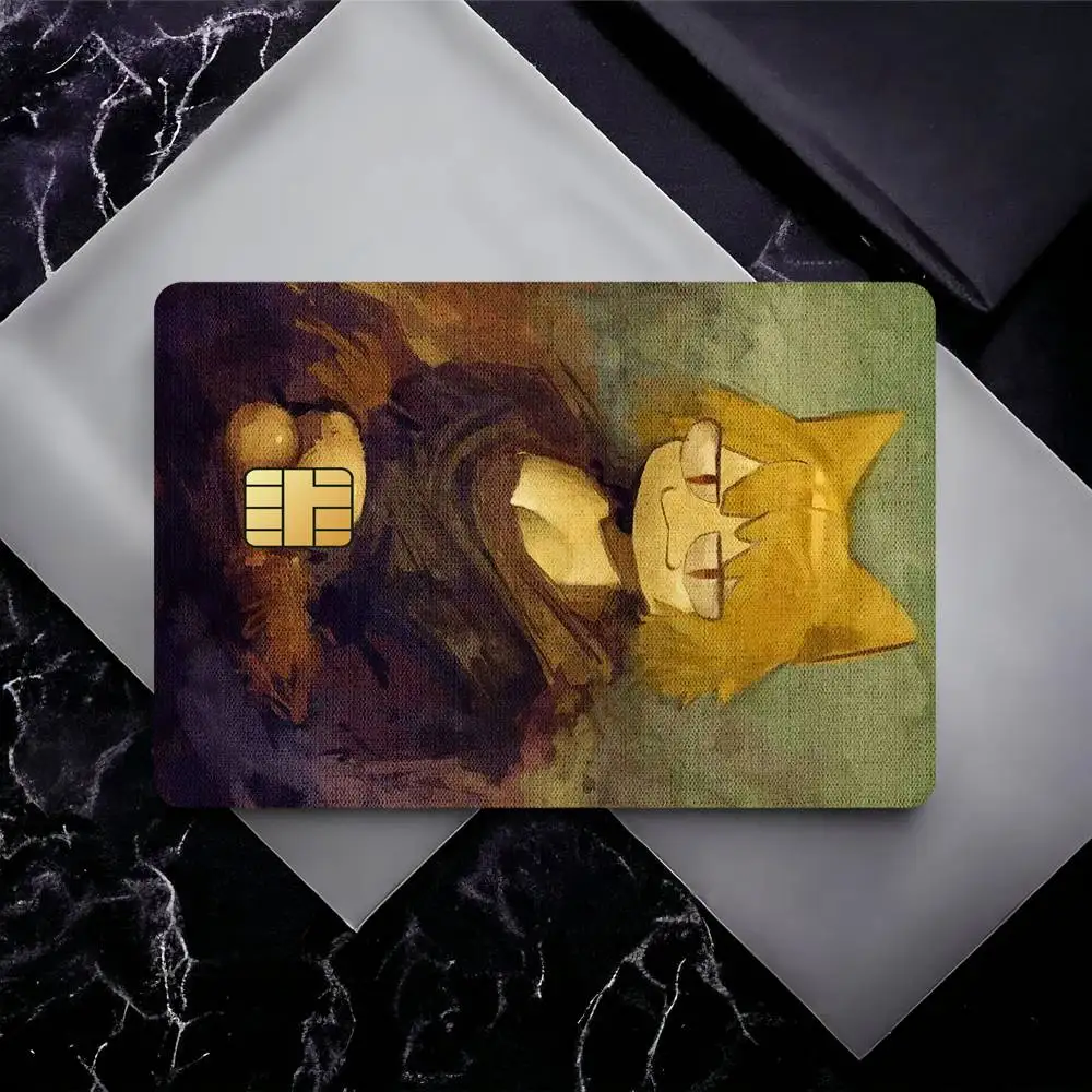 Cute N-Neco Arc Credit Card Skin Stickers for Bank Card Bus Metro Card Sticker Waterproof Gift