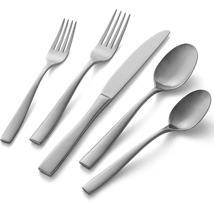 

20Piece Silverware Set for 4 Heavy Duty Stainless Steel Flatware Cutlery Set For Home Kitchen Restaurant Hotel Kitchen Utensils