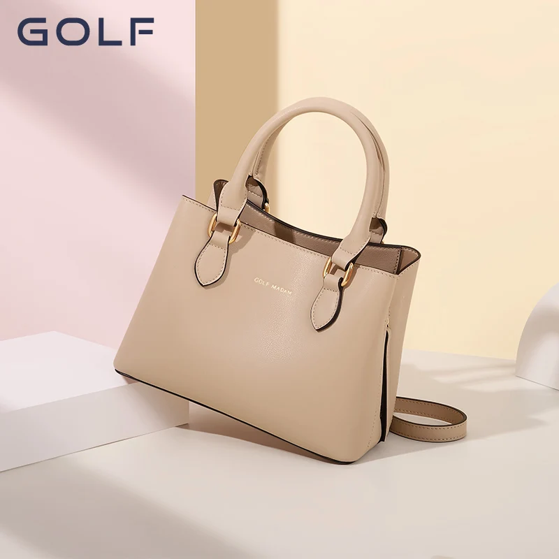 GOLF new leather handbag Women\'s wedding bridal bag Middle-aged fashion Mom shoulder bag Women\'s crossbody bag