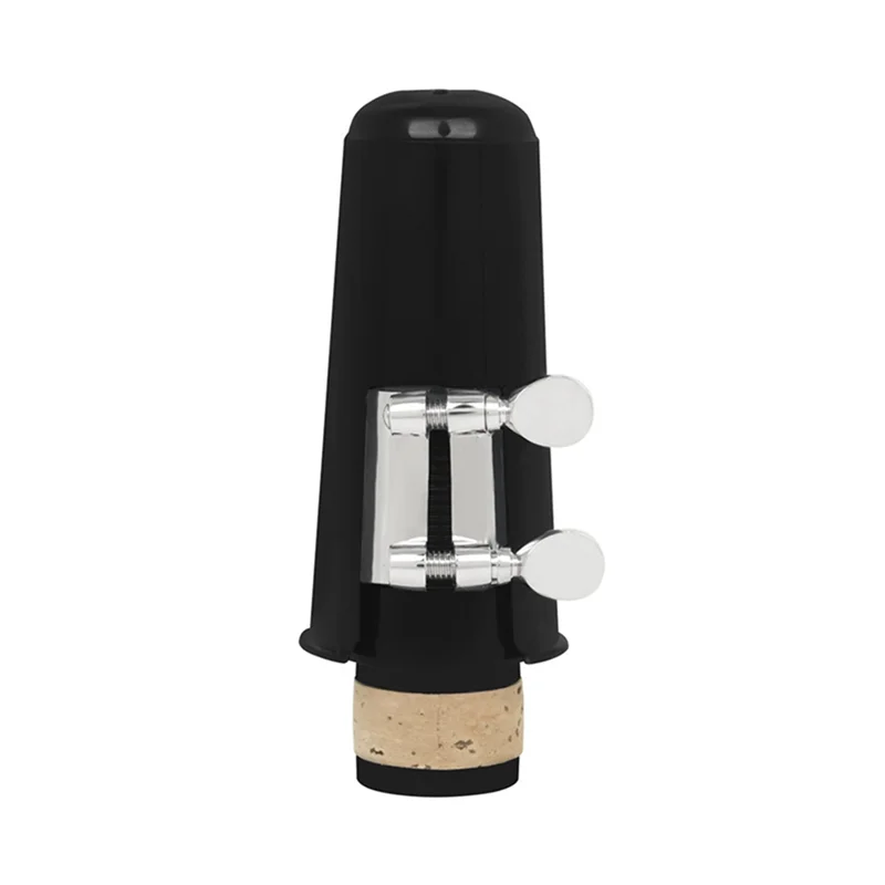 Clarinet Flute Head Set Four-Piece Threaded Metal Clip ABS Cork Flute Head Hat Whistle Piece Black Pipe Mouthpiece