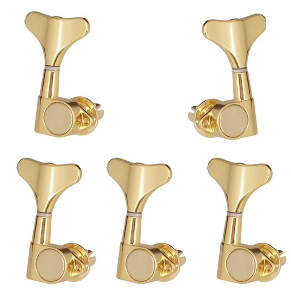 5pcs Bass Tuning Pegs Bass Heavy Duty Internal Gear Sealed Machine Heads Electric Guitar Accessories For Machine Heads Peg