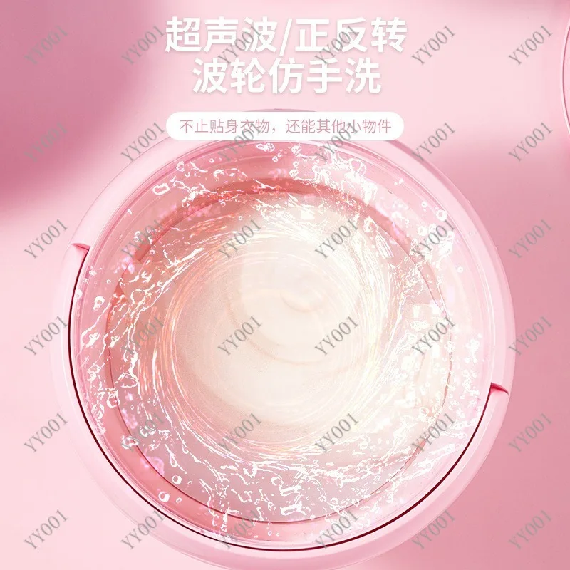 Folding Mini Washing Machine Portable Underwear Socks Washer with Spin Dryer Travel Laundry Washer