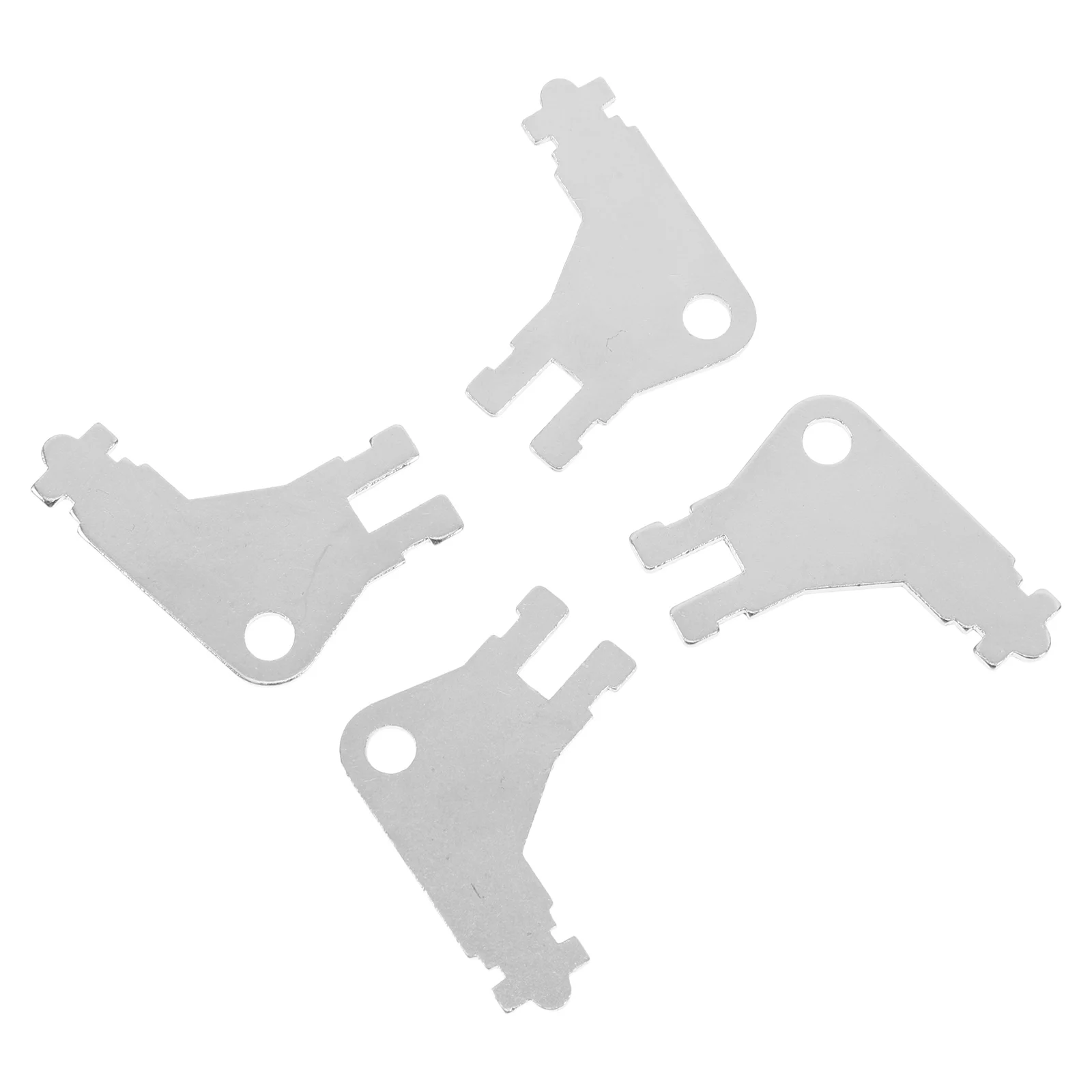 

4pcs Toilet Keys Silver Universal Heavy Dispenser Key Replacement Duty Dispenser Maintenance Key Public Holder Compatibility