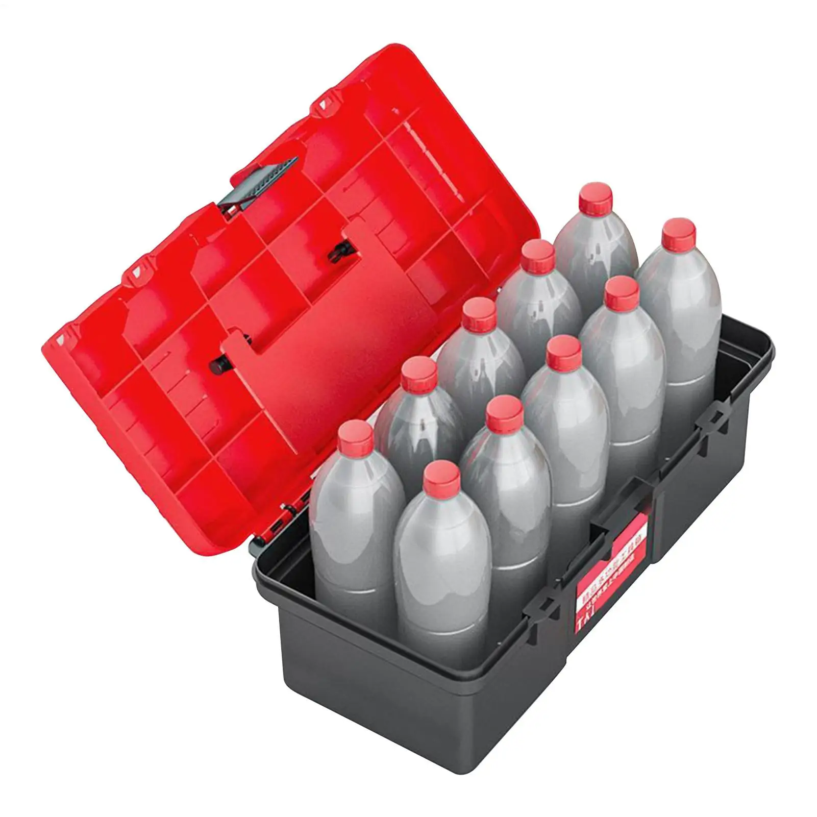 

Portable Toolbox Easy Access Handled Heavy Duty Handle Maintenance DIY Tool Storage For Vehicle Car Home Office Workshop Garage