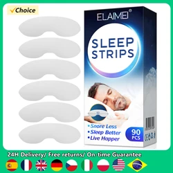 ELAIMEI 90pcs Anti Snoring Sleep Strips Disposable Mouth Strips Tape Reduce Mouth Dryness Sore Throat Snoring Solution