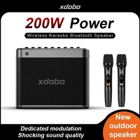 XDOBO Bluetooth Speaker Wireless 200W Deep Bass Subwoofer Portable Lamp Outdoor Fun For Camping Hiking Riding with karaoke syste