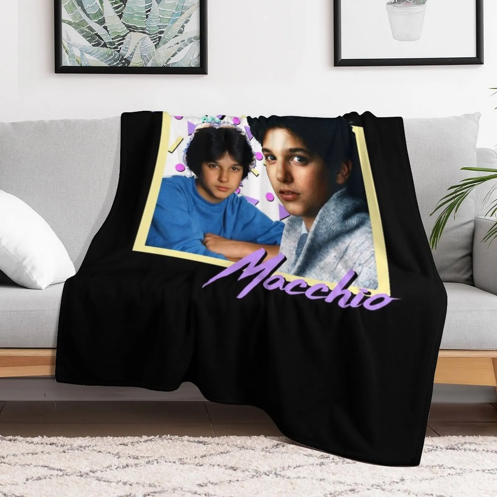 80s Ralph Macchio Throw Blanket