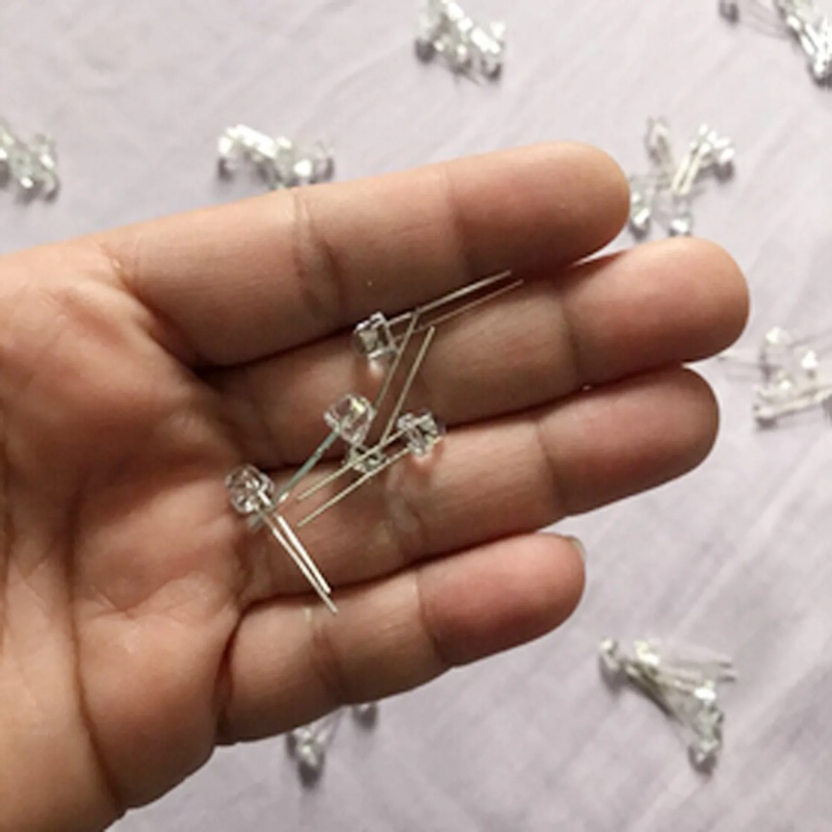 Diodo emissor de lâmpada de luz brilhante BAAG-LED, 140 peças, DC 3V-6V, 5Mm, branco