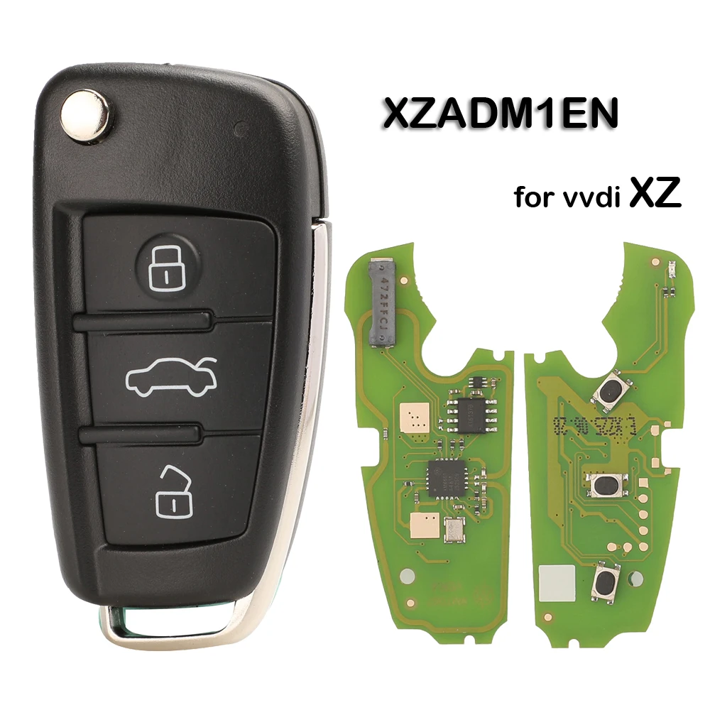 

jingyuqin VVDI Xhorse Global Version XZADM1EN Audi Style Universal Flip Car Remote Control Key For Audi VW Volkswagen Skoda Seat