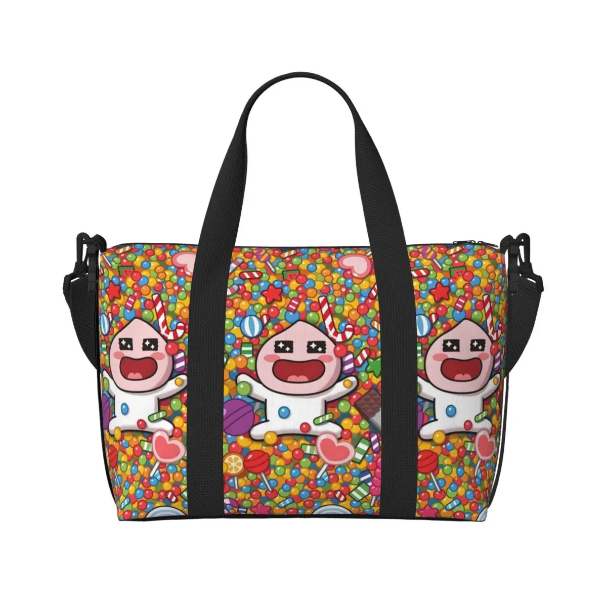 

Изготовленная на заказ сумка-тоут K-Kakaoed, женская большая вместительная дорожная сумка в стиле аниме для пляжного спортзала