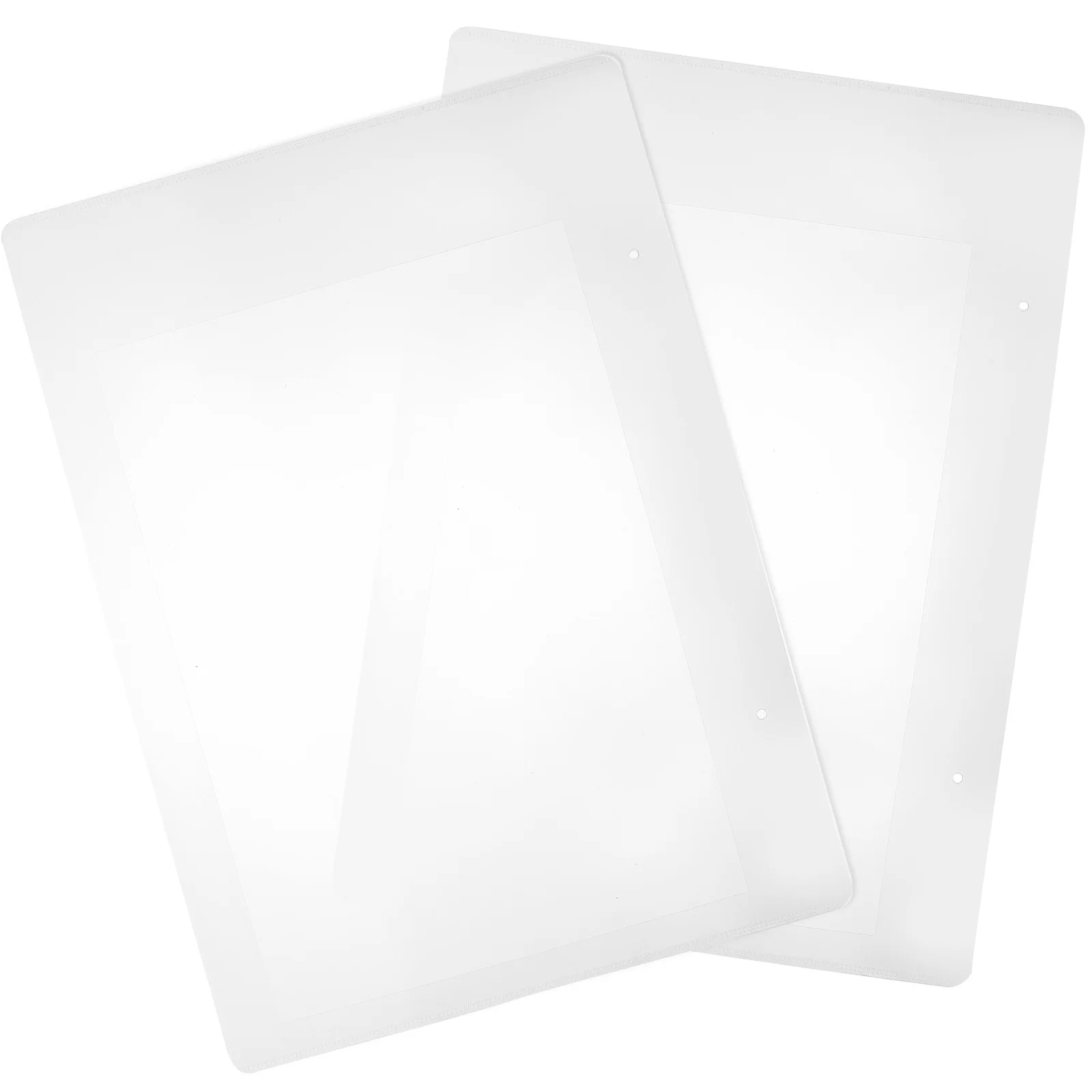 

2Pcs Document Folder File Bag for Paper Storage Transparent Folder Organizer Portable Document Holder for School Business Travel