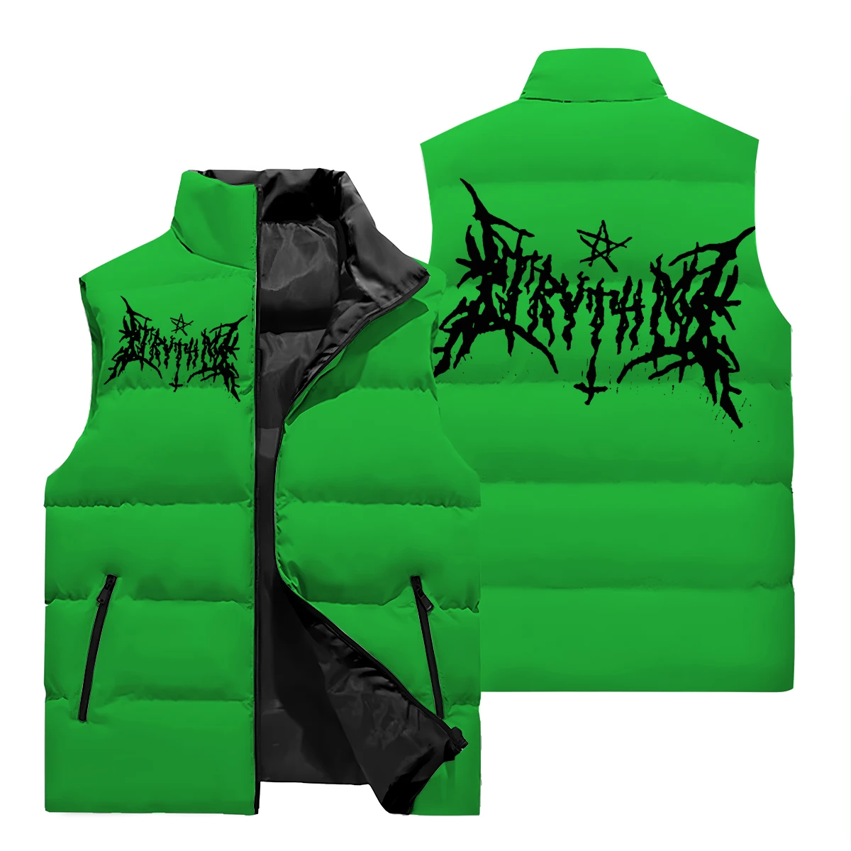 New Men's Winter jacket Spider Rune 3DPrinted Vest Fashionable Men's And Women's Sportswear Same Vest Down Jacket Autumn