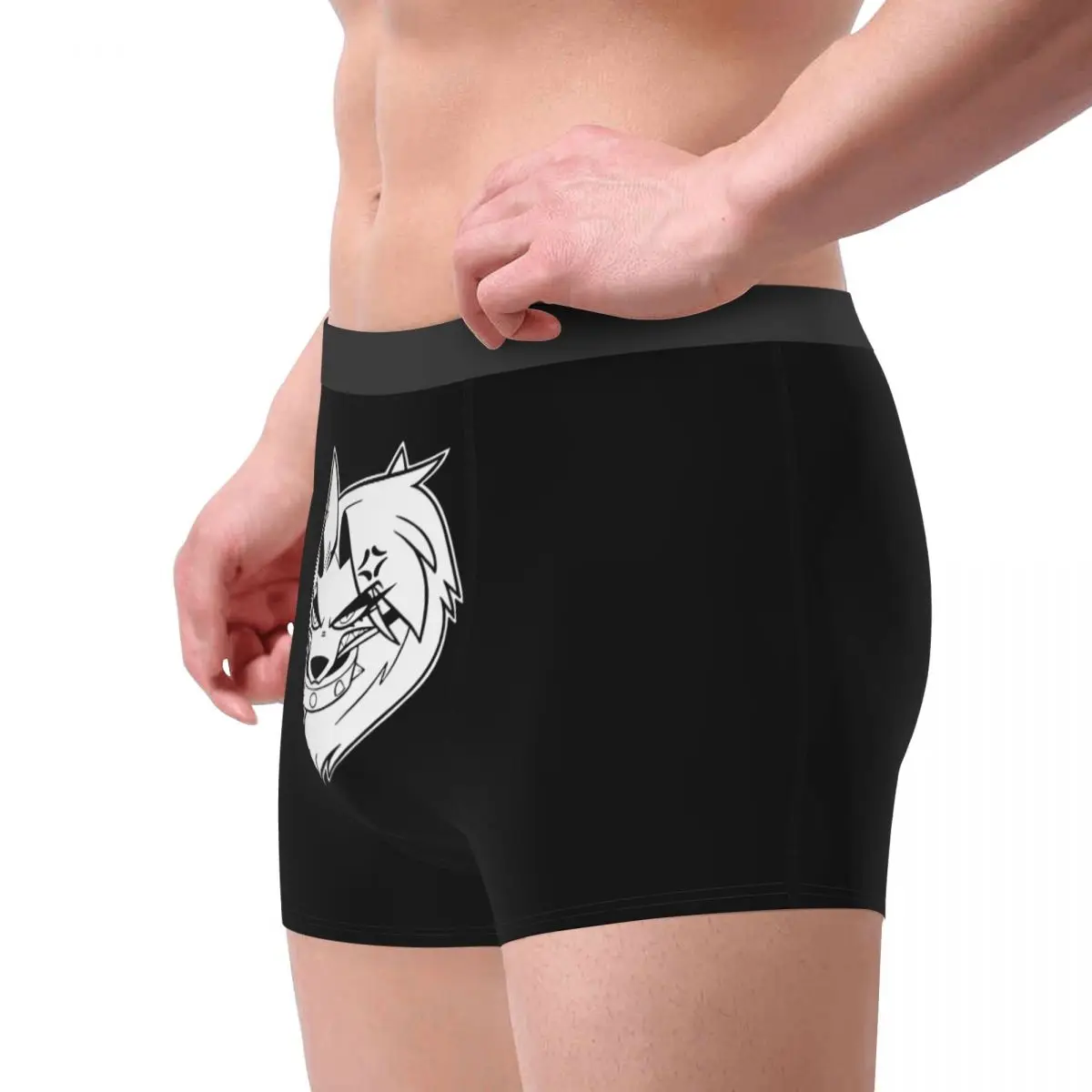 Men Loona Boxer Briefs Shorts Panties Breathable Underwear Helluva Boss Anime Homme Fashion Plus Size Underpants