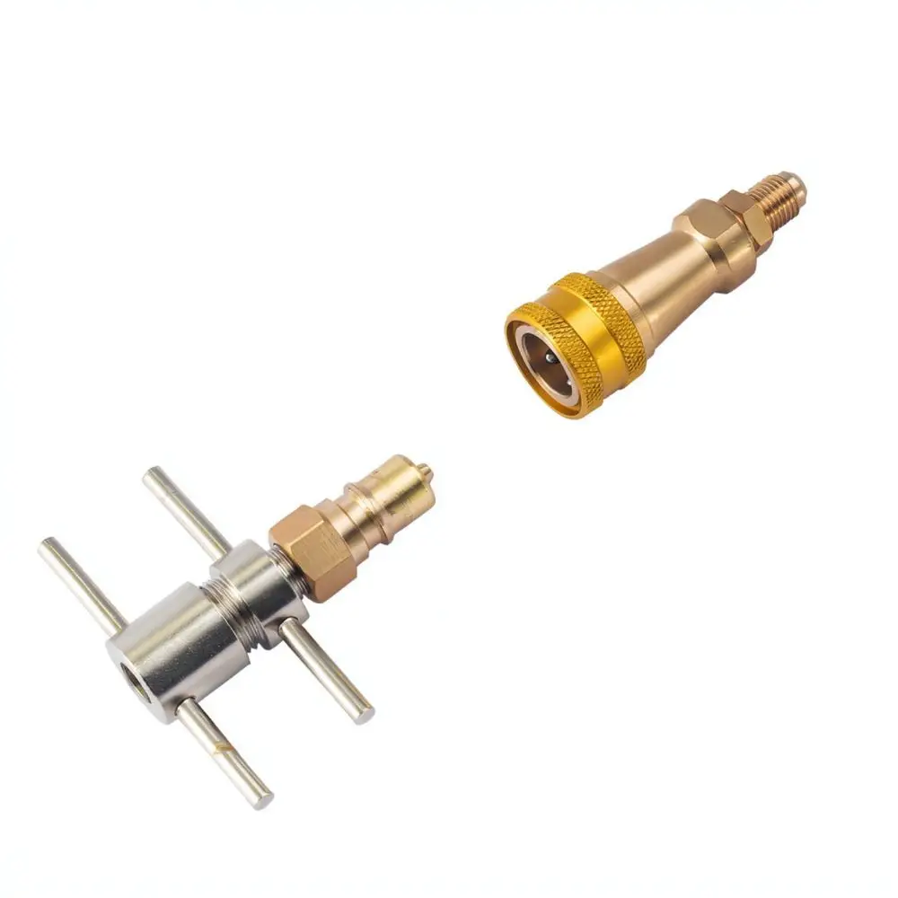HVAC System Refrigerant Charging Copper Quick Coupler For Mulinyu Refrigerator Pipe Dredge Maintenance Utility Tool
