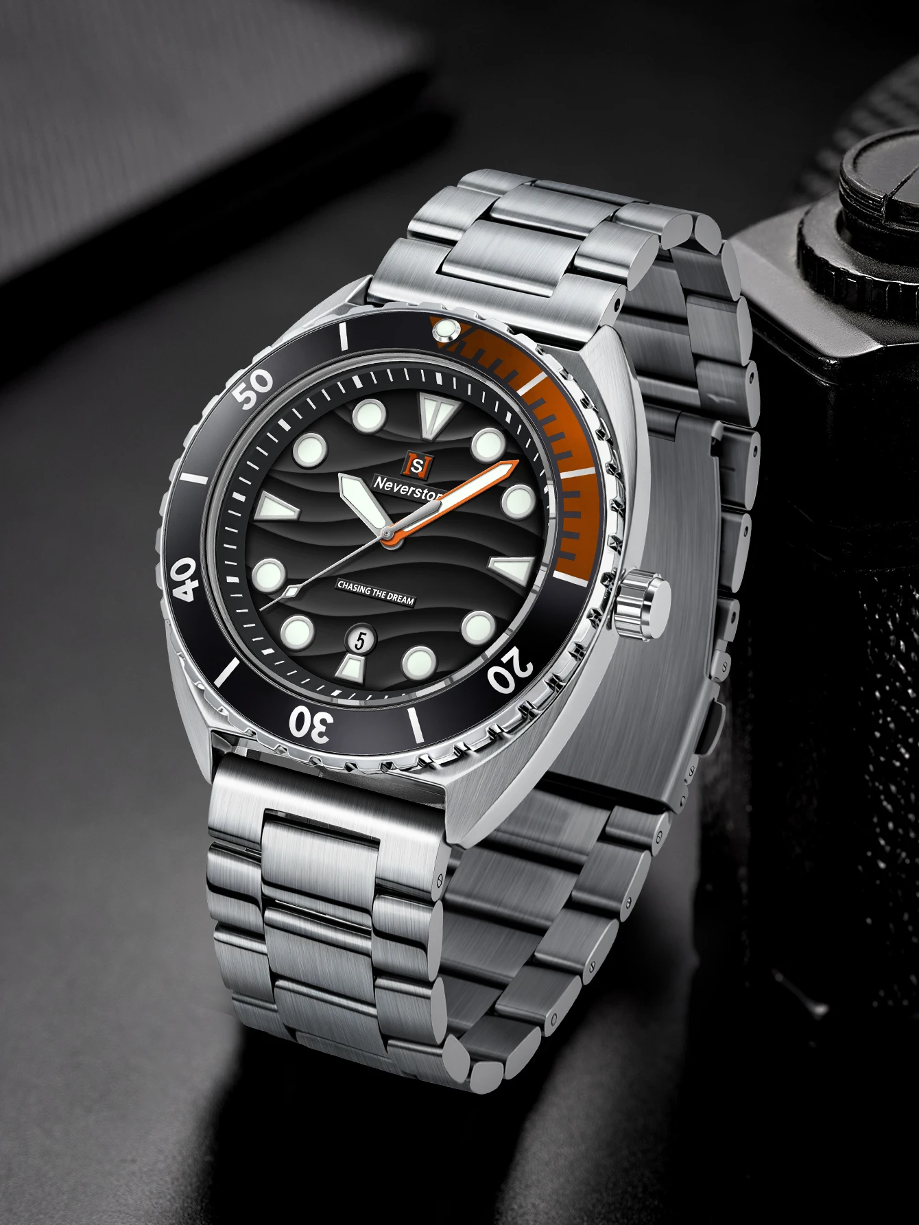 Men's Quartz Watch with Steel Band – Minimalist & Fashionable, Designer-Inspired, Premium Luxury Style