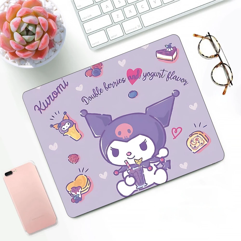 Cute pink My Melody Kuromi Gaming Mouse Pad XS Small Mousepad For PC Gamer Desktop Decoration Office Mouse Mat Deskmat Rug